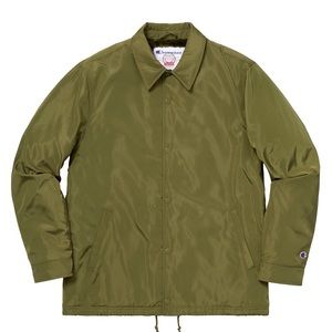 Supreme Champion Label Jacket Olive SOLD